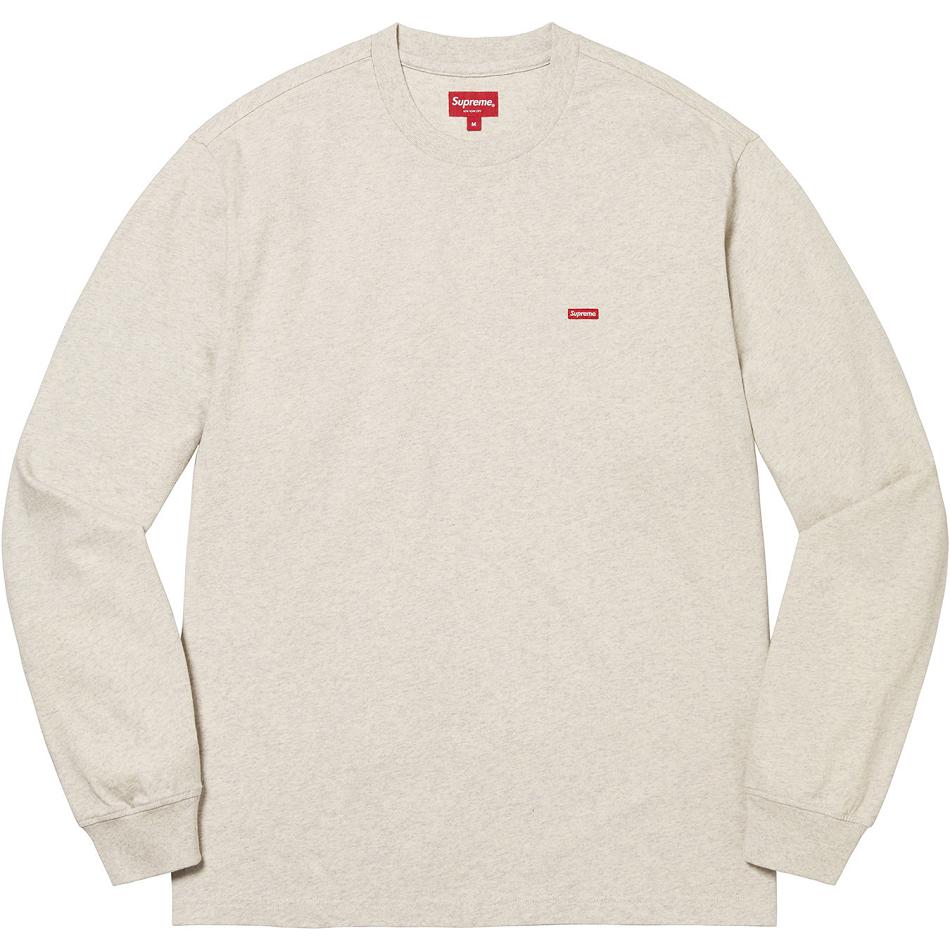 Beige Supreme Small Box L/S Tee Sweaters | Supreme 286FM